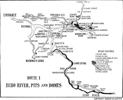 Mammoth Cave Hoveys Hand Book Of The Mammoth Cave Of Kentucky Route I