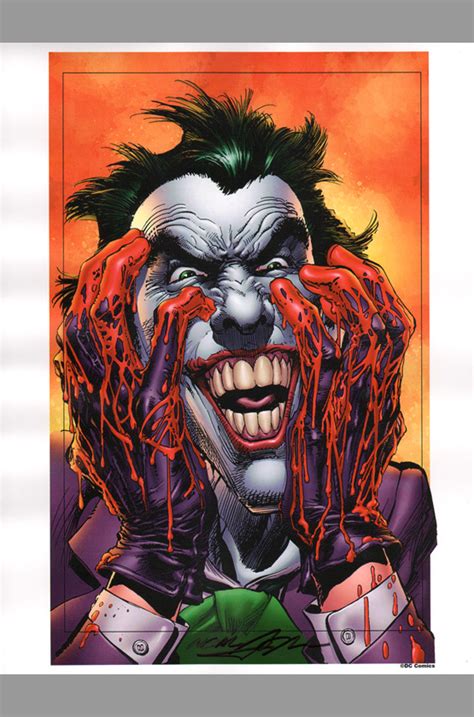 Neal Adams Signed Batman Comic Art Print ~ The Joker