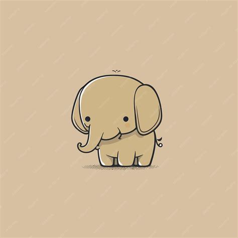 Premium Vector Cute Kawaii Elephant Chibi Mascot Vector Cartoon Style