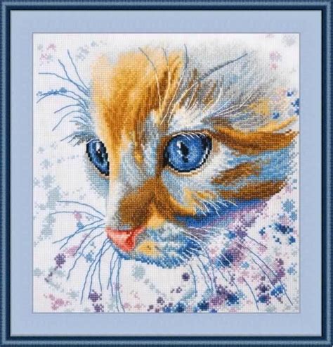 One more shom1433 cat cross stitch kit designed by peter underhill for heritage crafts. Ginger Cat Cross Stitch Kit only £31.00