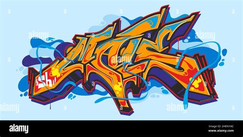 Isolated Abstract Urban Graffiti Street Art Style Word Mals Lettering