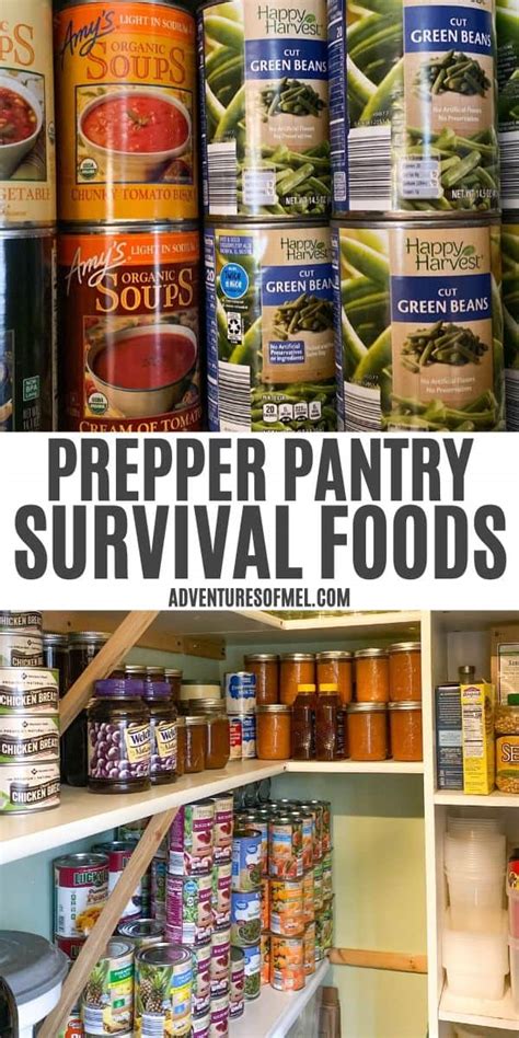 Working Prepper Pantry List With Guide To Stocking Adventures Of Mel