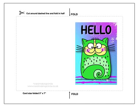 Printable Cat Card