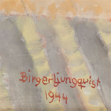 Birger Ljungquist Olja På Pannå Signerad O Daterad 1944 Bukowskis
