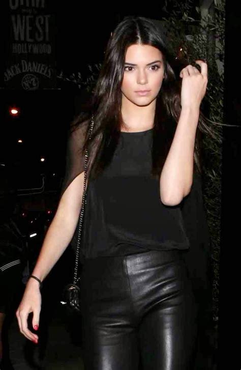 Lovely Ladies In Leather Kendall Jenner In Leather Pants