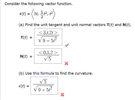 solved consider the following vector function r t st