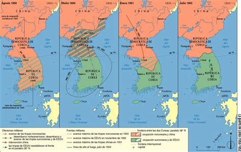 Mapa De La Guerra De Corea Historiabae201819 Wiki Fandom