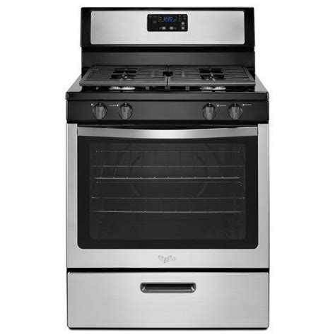 Whirlpool Wfg320m0bs 51 Cu Ft Freestanding Gas Range With Under Oven