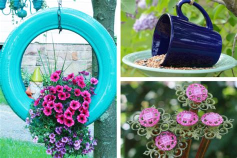 20 Beautiful Garden Crafts To Make With Recycled Materials Creative