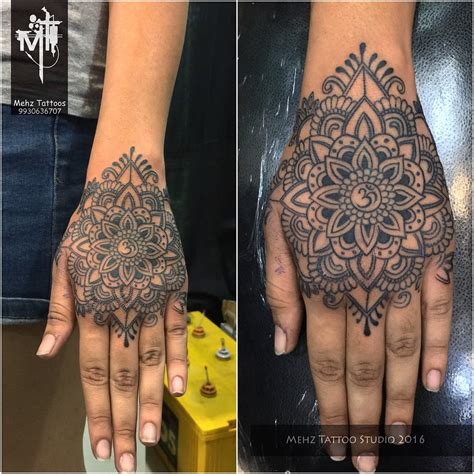 Mandala Tattoo On Hand Done By Mahesh Amin At Mehz Tattoo Flickr