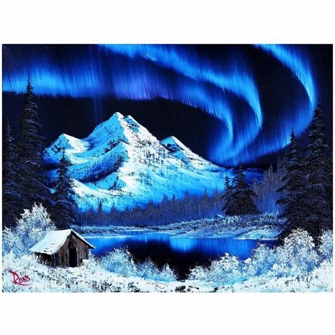 Toynk Bob Ross Northern Lights Aurora Borealis Puzzle 1000 Piece