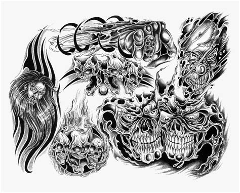 Clip Art Skull Tattoo Flash Skull Tattoo Background Designs Hd Png