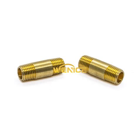 High Quality 1 12brass Long Nipple With 14 18 Npt Brass Long Nipple Fittings Brass Nipple