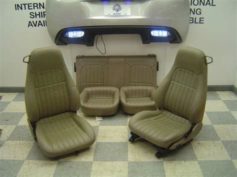 Buy 82 02 Camaro Ss Firebird Trans Am Ls1 Oem Grey Front Leather Seats