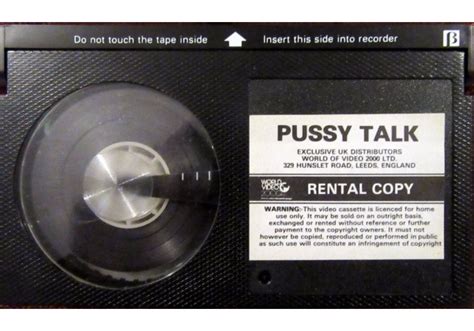 Pussy Talk 1975 On World Of Video 2000 United Kingdom Betamax Vhs