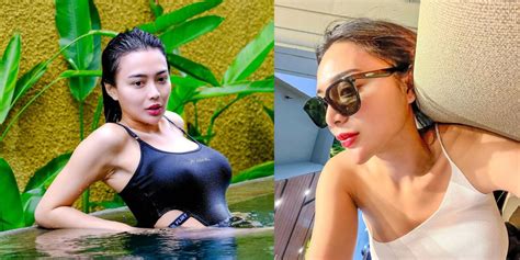 Photos Of Wika Salim Showing Off Hot Poses In The Swimming Pool Successfully Distracting Netizens