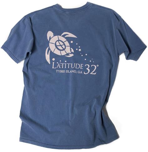 Latitude 32 Mens T Shirt Blue