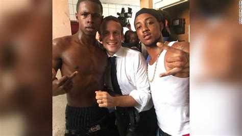 Macron Under Fire For Caribbean Photograph Cnn