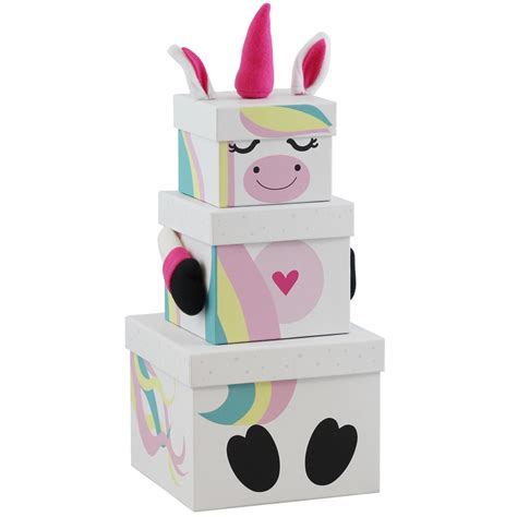 New Unicorn 3 Piece T Boxes Premier Party Shop