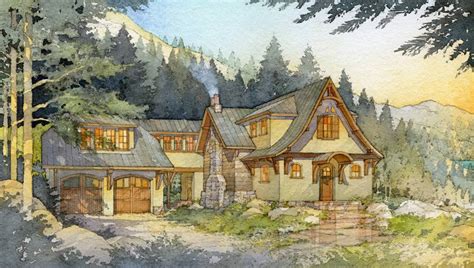 Madson Design House Plans Storybook Mountain Cabin Home