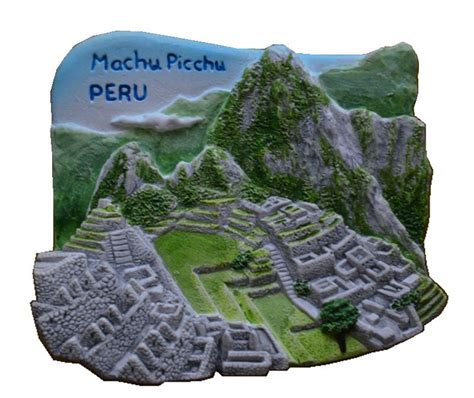 Machu Picchu Peru Heaven Pearl Hand Painted Aromatherapy 3d Fridge