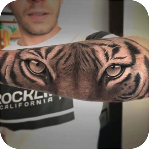 Tiger Eyes Tattoo Stencil