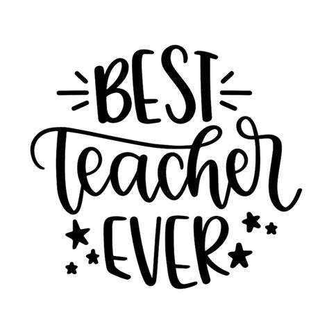 Best Teacher Ever Decal Files Cut Files for Cricut Svg Png | Etsy