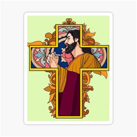 Copy Of Jesus Christ Sticker For Sale By Religions Redbubble