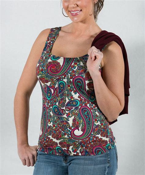 Look At This Pine Apparel Teal Floral Tops Paisley That Look Pine