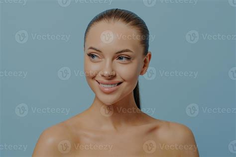 Young Charming Girl Model With Natural Makeup And Healthy Glowing Skin