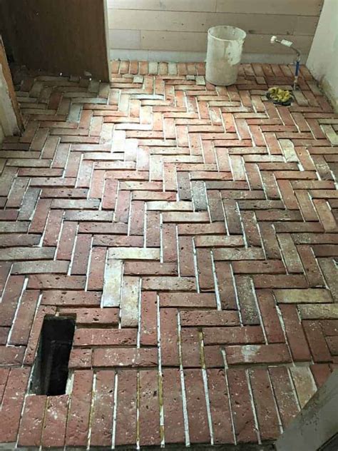 Brick Tile Floor Brick Veneer Bathroom And Kitchen Installation Tutorial