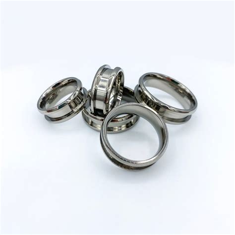 Titanium Ring Blank 10 Pack 10 Pack Ring Blanks Ring Core Etsy