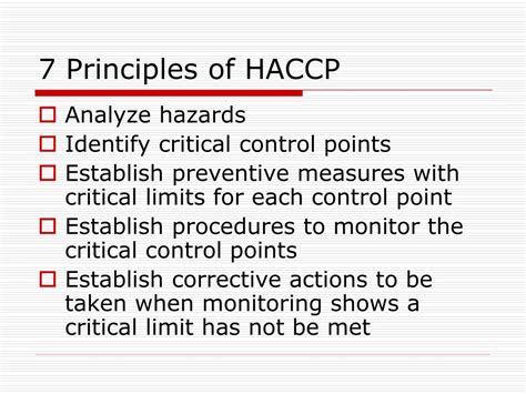 Ppt Haccp Approach To Food Safety Powerpoint Presentation Free
