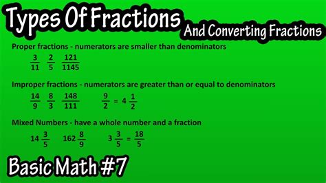 Different Types Of Fractions What Are Proper Improper Fractions And