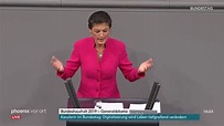 Generaldebatte im Bundestag: Rede von Sahra Wagenknecht vom 21.11.2018 ...