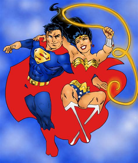 Superman Wonder Woman By Jetcomics On Deviantart