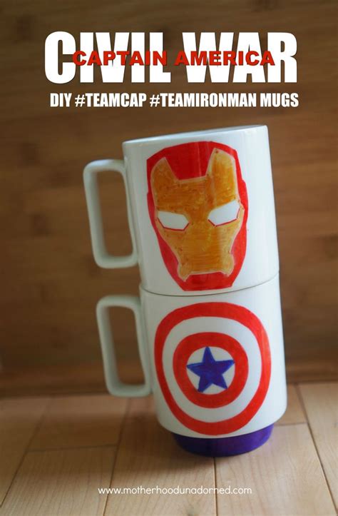 captain america and iron man mugs diy sharpie mug mug crafts diy mugs
