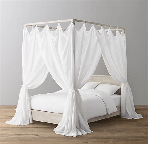All textures in archive file. Voile Tie-Top Bed Canopy | Platform canopy bed, Canopy bed ...