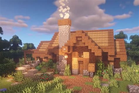 Extend the cobblestone of the fireplace upward so that it becomes a chimney as in. Cool Minecraft Houses - Ideas for Your Next Build! - Pro ...
