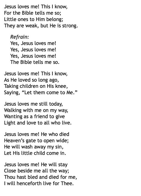 Jesus Loves Me Bible Songs Jesus Loves Me Lyrics Beautiful Bible