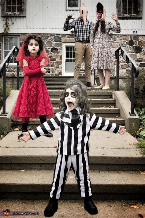 Beetlejuice is a 1988 american fantasy comedy film directed by tim burton, produced by the geffen company, and distributed by warner bros. Beetlejuice Family Costume