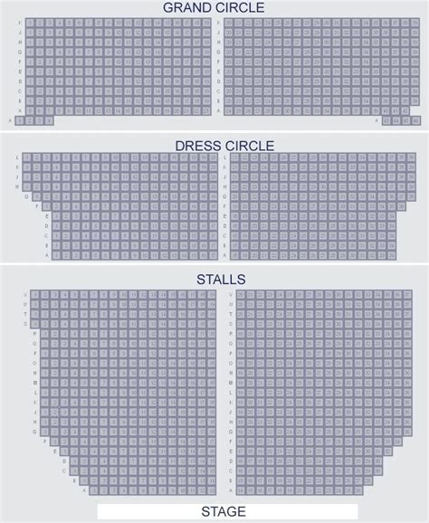 The Palace Theatre Seating Rectangle Circle