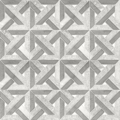 Geometric Stone Tile Pattern Wallpaper Peel And Stick Removable