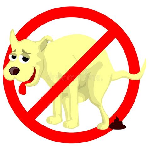 Dog Poop Sign Stock Vector Illustration Of Clean Danger 31858613