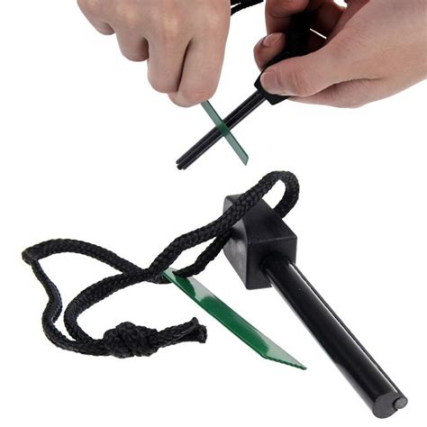 With the right materials and just a few flicks of your wrist, you'll have a nice. Survival Magnesium Flint And Steel Striker Fire Starter ...