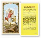 Prayer to St Raphael the Archangel Laminated Holy Prayer Card Set Of 10 ...