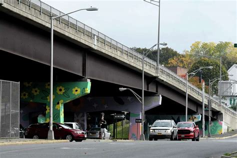 Mural Adding A Splash Of Color Under Collar City Bridge