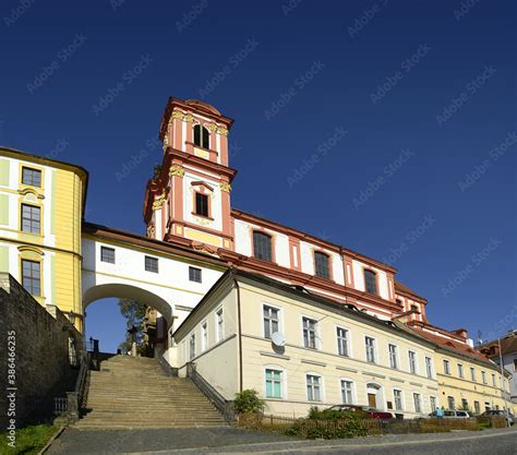 Litomerice Czech Republic The Jesuit Stairs Built In 1820 And The