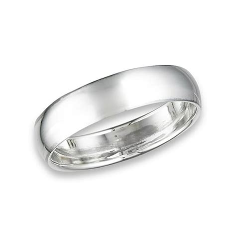 Sac Silver Mens Wedding Band 6mm Classic Wide Ring New 925 Sterling