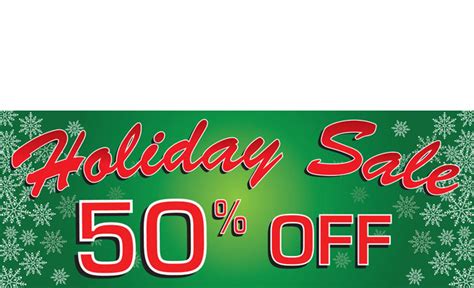 Holiday Sale Banners Vinyl Signs Style Design Id 1900